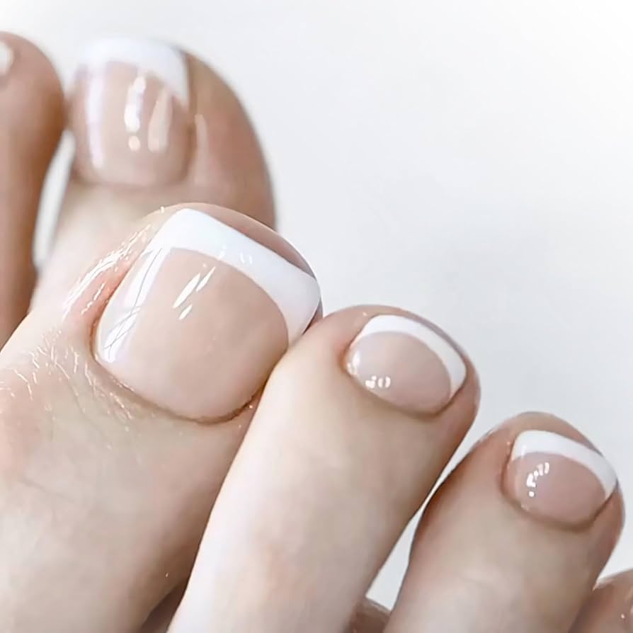 Amazon | COLORBIRD フットネイルチップ 足 24枚 ベージュ